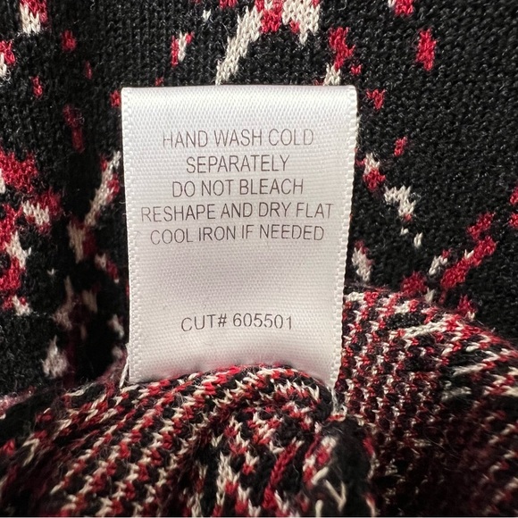 Roz & Ali Black Knit Sweater Dress Size Petite XS - Picture 5 of 5